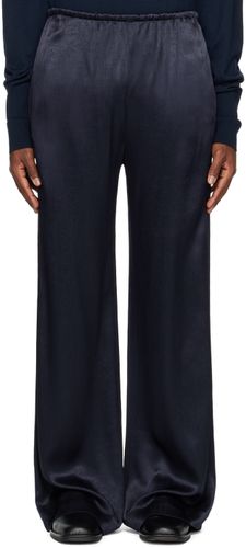 HOPE Navy Satin Laze Trousers - HOPE - Modalova