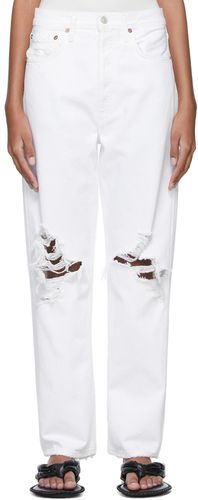 White 90s Mid-Rise Loose Fit Jeans - AGOLDE - Modalova