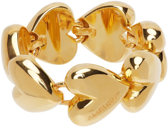 AMBUSH Gold Heart Charm Ring - AMBUSH - Modalova