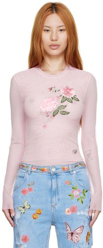 Blumarine Pink Nylon T-Shirt - Blumarine - Modalova