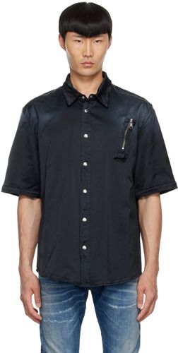 Diesel Black Cotton Shirt - Diesel - Modalova