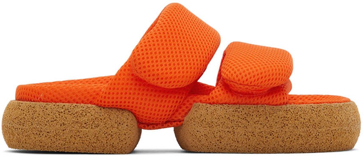 Orange Mesh Strap Platform Sandals - Dries Van Noten - Modalova
