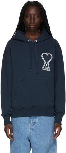SSENSE Exclusive Navy Oversized Hoodie - AMI Alexandre Mattiussi - Modalova