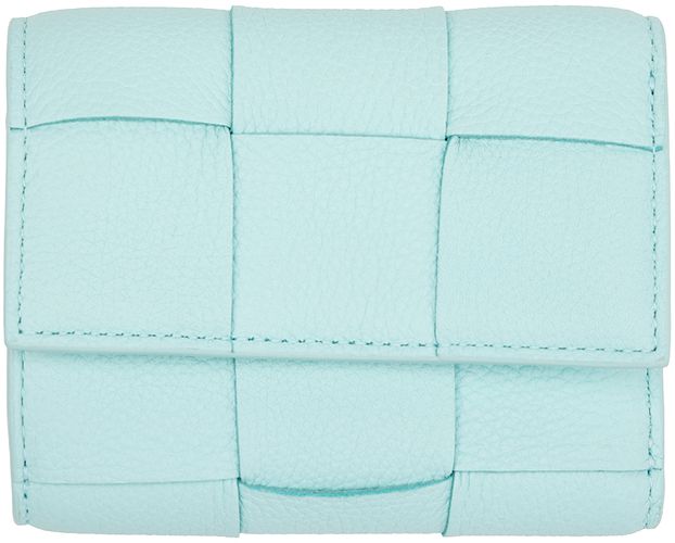Blue Trifold Zip Wallet - Bottega Veneta - Modalova