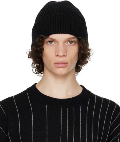 Joseph Black Cardigan Stitch Beanie - Joseph - Modalova