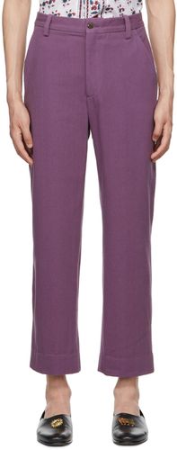 Bode Purple Standard Trousers - Bode - Modalova