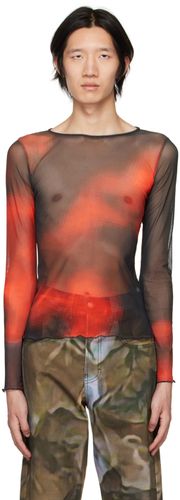 SSENSE Exclusive Orange & Black Long Sleeve T-Shirt - Serapis - Modalova