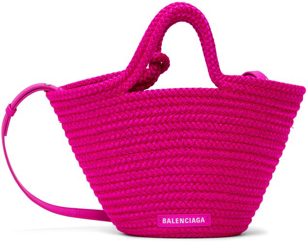 Pink Small Ibiza Basket Tote - Balenciaga - Modalova