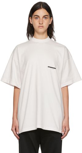 Balenciaga Off-White Print T-Shirt - Balenciaga - Modalova