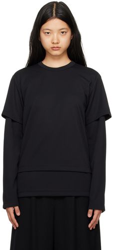 Black Layered Long Sleeve T-Shirt - Comme des Garçons Homme Plus - Modalova