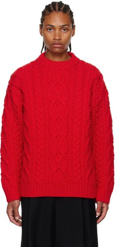 Red Crewneck Sweater - Dries Van Noten - Modalova