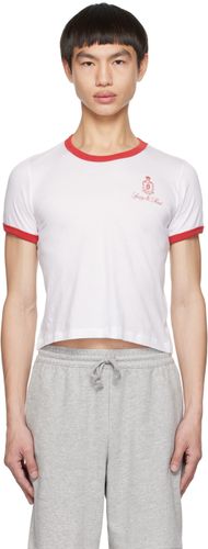 White Vendome Ringer T-Shirt - Sporty & Rich - Modalova