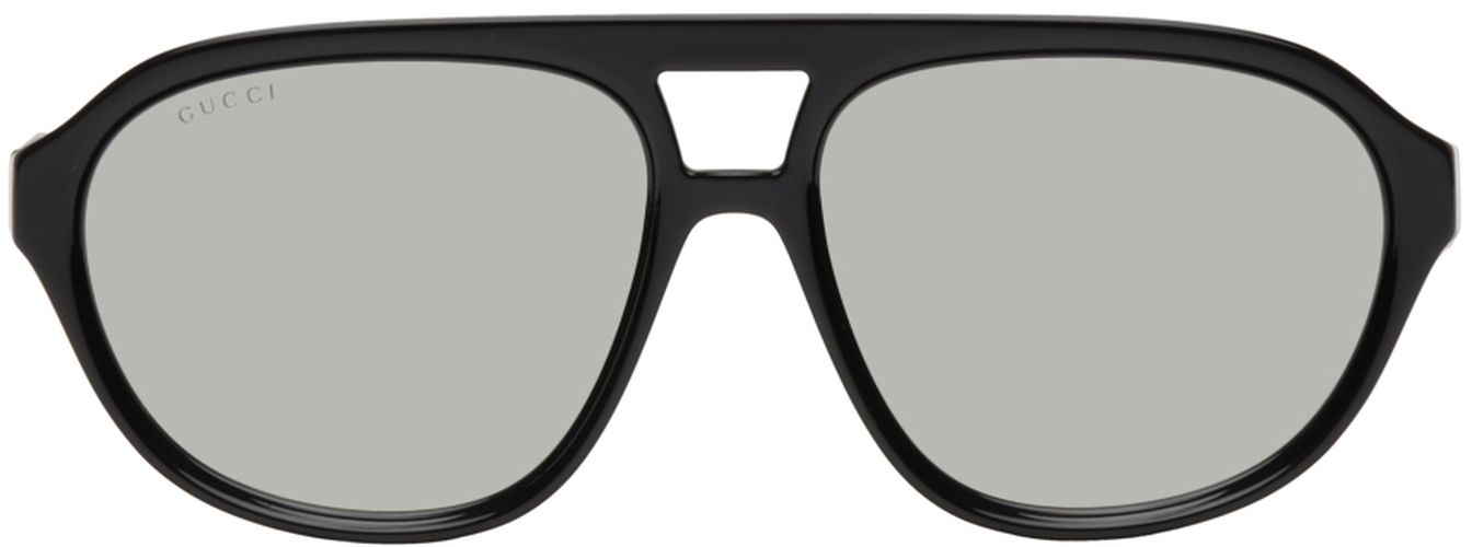 Gucci Black Aviator Sunglasses - Gucci - Modalova