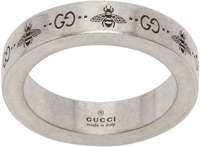 Gucci Silver Signature Ring - Gucci - Modalova
