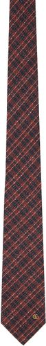 Gucci Red Check Tie - Gucci - Modalova
