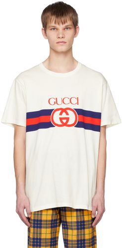 Gucci White Interlocking G T-Shirt - Gucci - Modalova