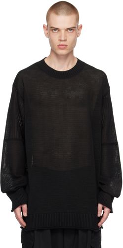 Black Two-Pattern Sweater - Yohji Yamamoto - Modalova