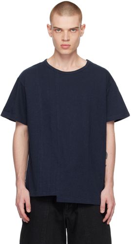 Navy Asymmetric T-Shirt - Yohji Yamamoto - Modalova