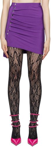 Purple Draped Miniskirt - Paco Rabanne - Modalova