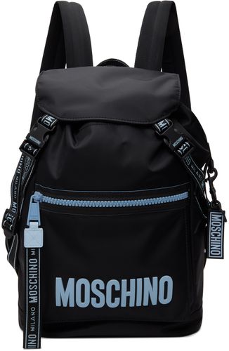 Moschino Black Recycle Backpack - Moschino - Modalova