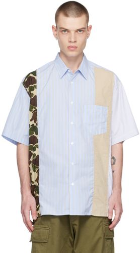 Blue Paneled Shirt - Comme des Garçons Homme - Modalova