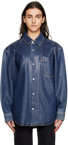 Indigo Oversized Denim Shirt - Alexander Wang - Modalova