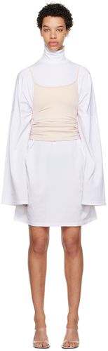 Beige & White Layered Mini Dress - MM6 Maison Margiela - Modalova