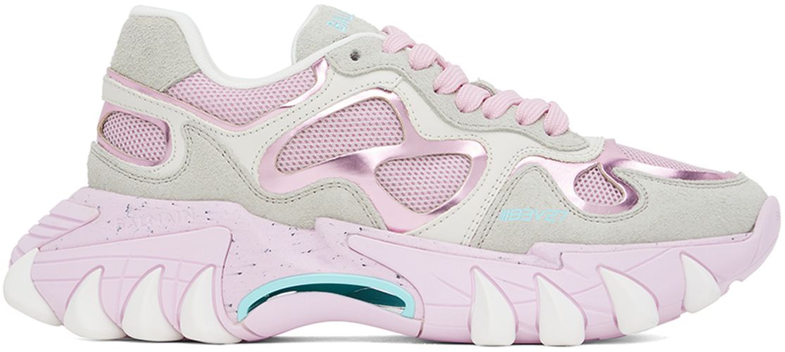 Off-White & Pink B-East Sneakers - Balmain - Modalova