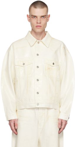 Foil Coated Trucker Denim Jacket - We11done - Modalova