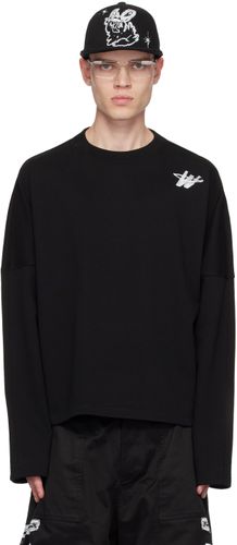 We11done Black WD ONE Sweatshirt - We11done - Modalova