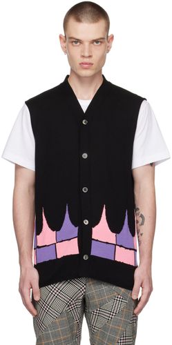 Black Graphic Vest - Comme des Garçons Homme Plus - Modalova