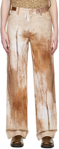 Andersson Bell Beige Printed Jeans - Andersson Bell - Modalova