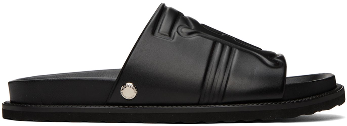 Burberry Black Motif Sandals - Burberry - Modalova