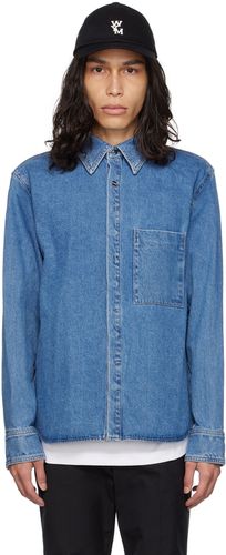 Blue Embroidered Denim Shirt - Wooyoungmi - Modalova