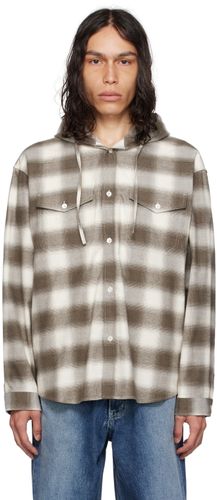 AFTER PRAY Brown Hooded Shirt - AFTER PRAY - Modalova