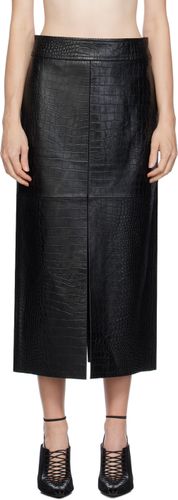 Embossed Leather Midi Skirt - Helmut Lang - Modalova