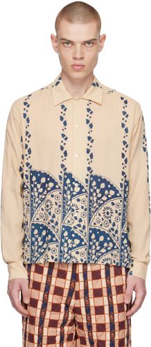 Beige & Navy Climbing Ivy Shirt - Bode - Modalova