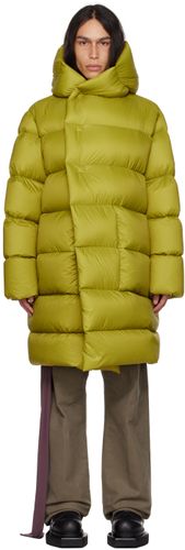Rick Owens Yellow Hooded Down Coat - Rick Owens - Modalova