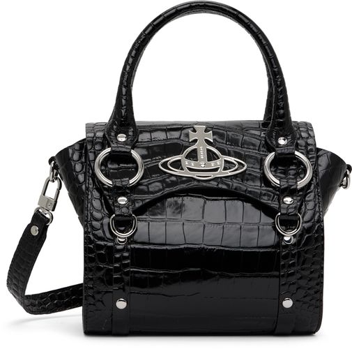 Vivienne Westwood Black Louise Heart Bag In N403 Black