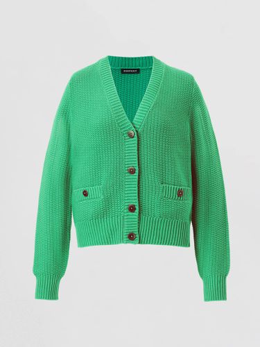 Pure cotton rib knit cardigan - REPEAT cashmere - Modalova