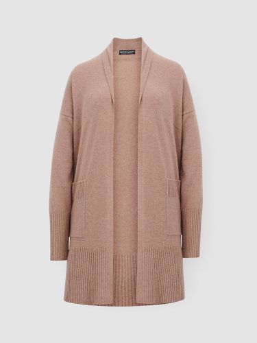 Long cashmere cardigan with shawl collar and pockets - REPEAT cashmere - Modalova