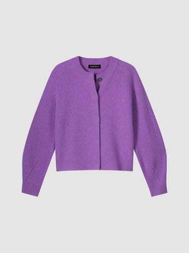 Cropped cashmere rib knit cardigan - REPEAT cashmere - Modalova