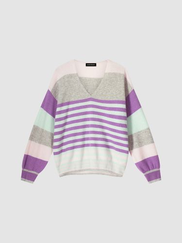 Multicolor striped cashmere sweater - REPEAT cashmere - Modalova