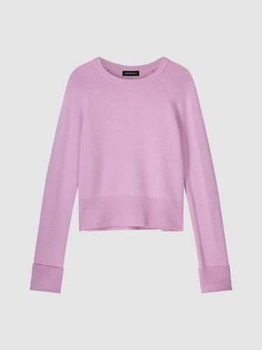 Cashmere blend raglan sweater with rolled up sleeve - REPEAT cashmere - Modalova