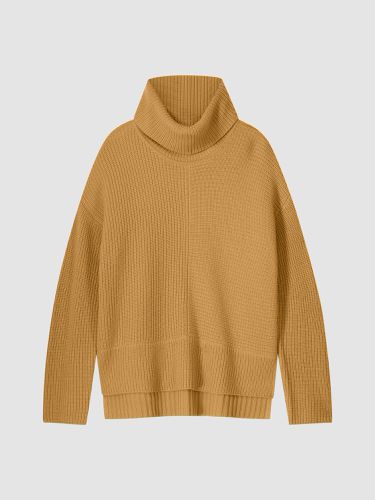 Merino wool sweater with wide turtleneck - REPEAT cashmere - Modalova