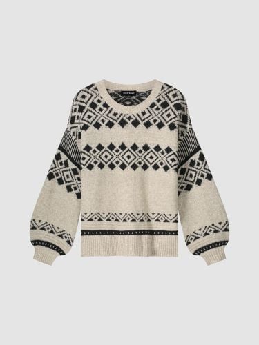 Italian yarn intarsia knit sweater - REPEAT cashmere - Modalova