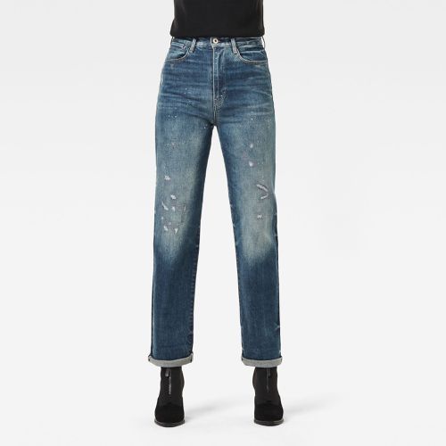 Jeans Tedie Ultra High Straight Turn Up Ankle Selvedge - Mujer - G-Star RAW - Modalova