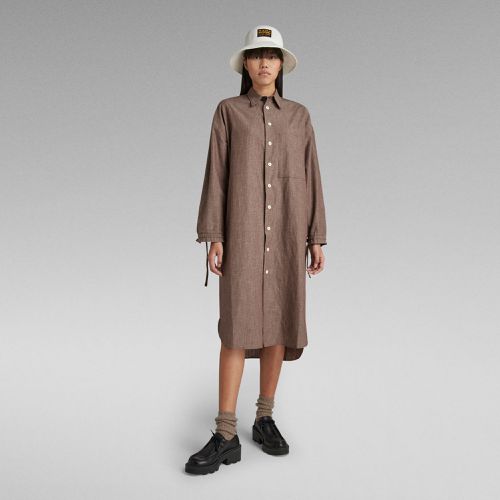 Long Shirt Dress - Brown - Women - G-Star RAW - Modalova