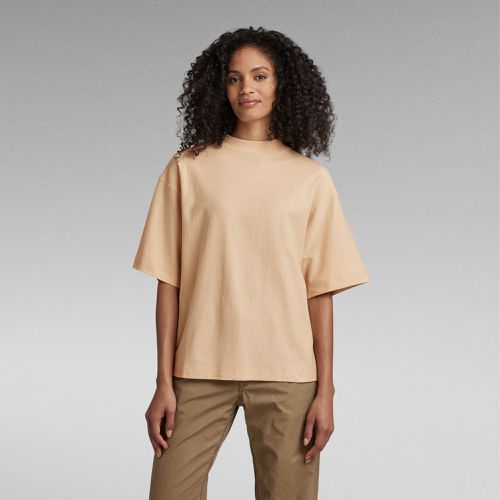 Top Mock Neck Loose - Beige - Mujer - G-Star RAW - Modalova