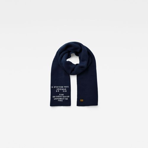 Effo Scarf Text - Dark blue - Men - G-Star RAW - Modalova